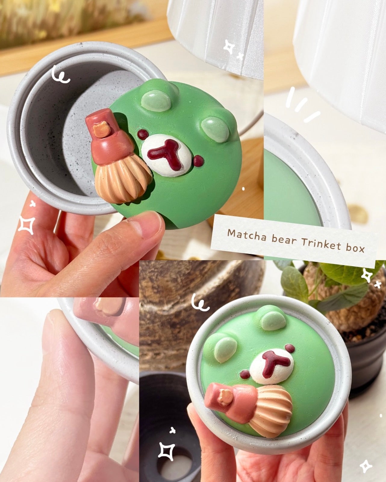 Matcha Bear Trinket Bowl