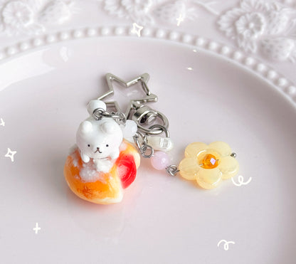 Strawberry Bread Keychains