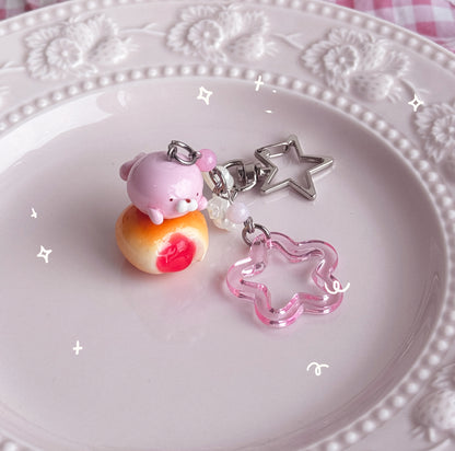 Strawberry Bread Keychains