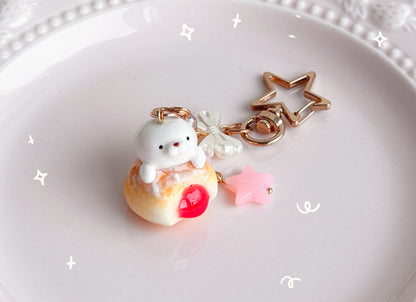 Strawberry Bread Keychains