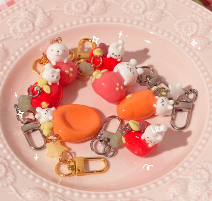 Fruit and Veggie Keychains