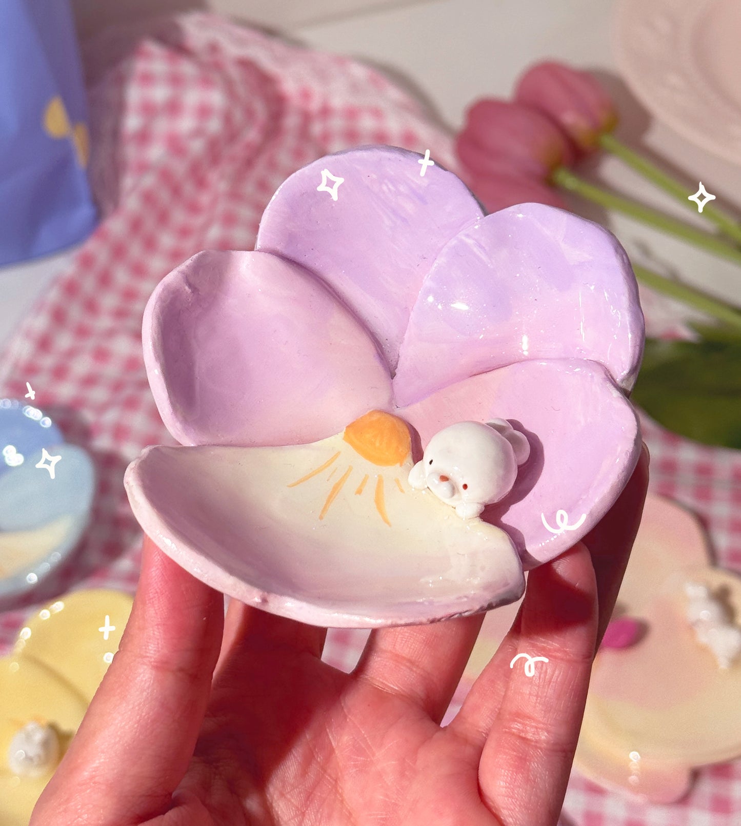 Flower Trinket Plates 2
