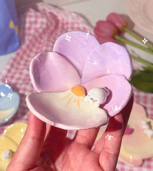 Flower Trinket Plates 2