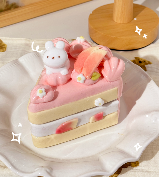 Sliced Peach Cake Jewelry Boxes