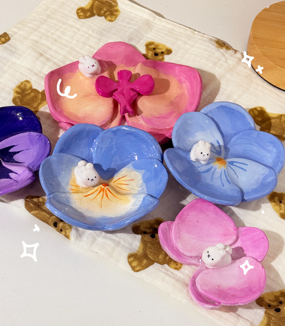 Flower Trinket Plates