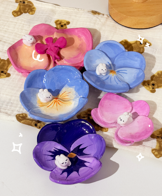 Flower Trinket Plates