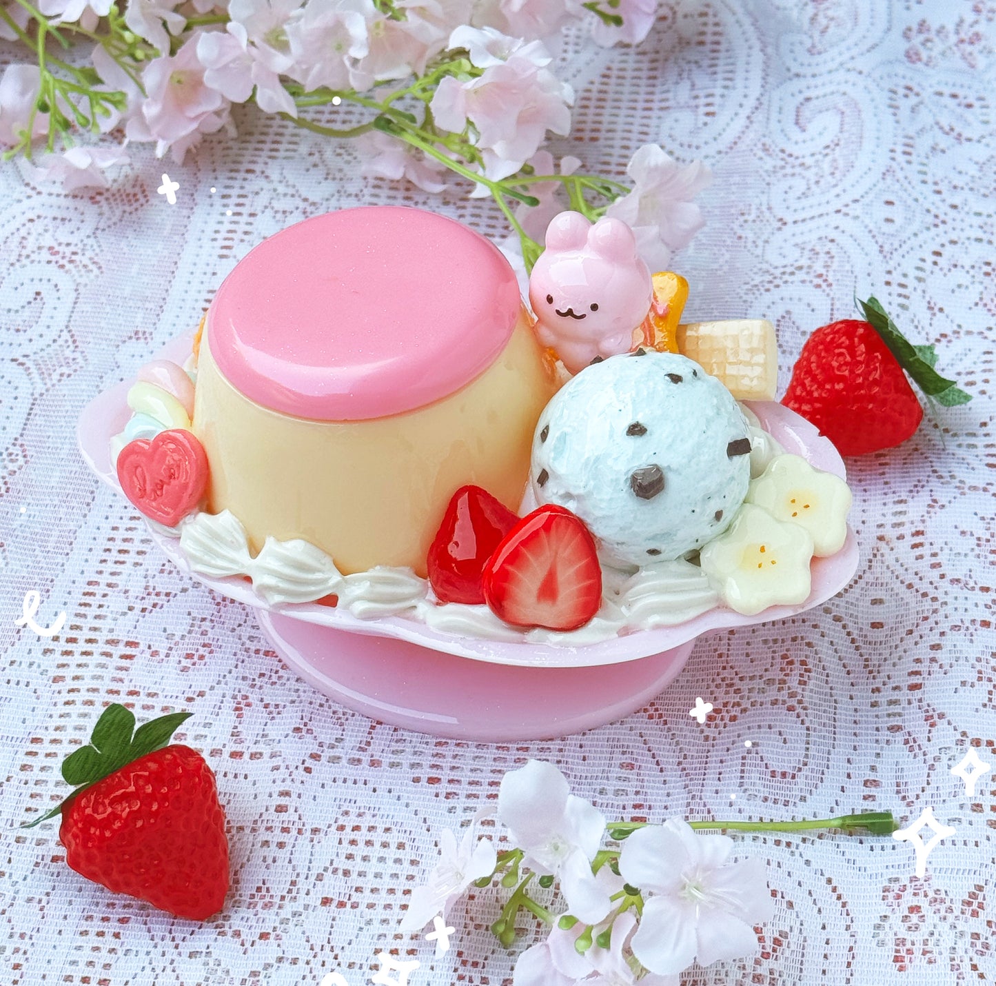 Large Pudding Parfait Trinket Boxes