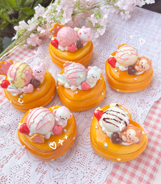 Pancake Ice Cream Trinket Boxes