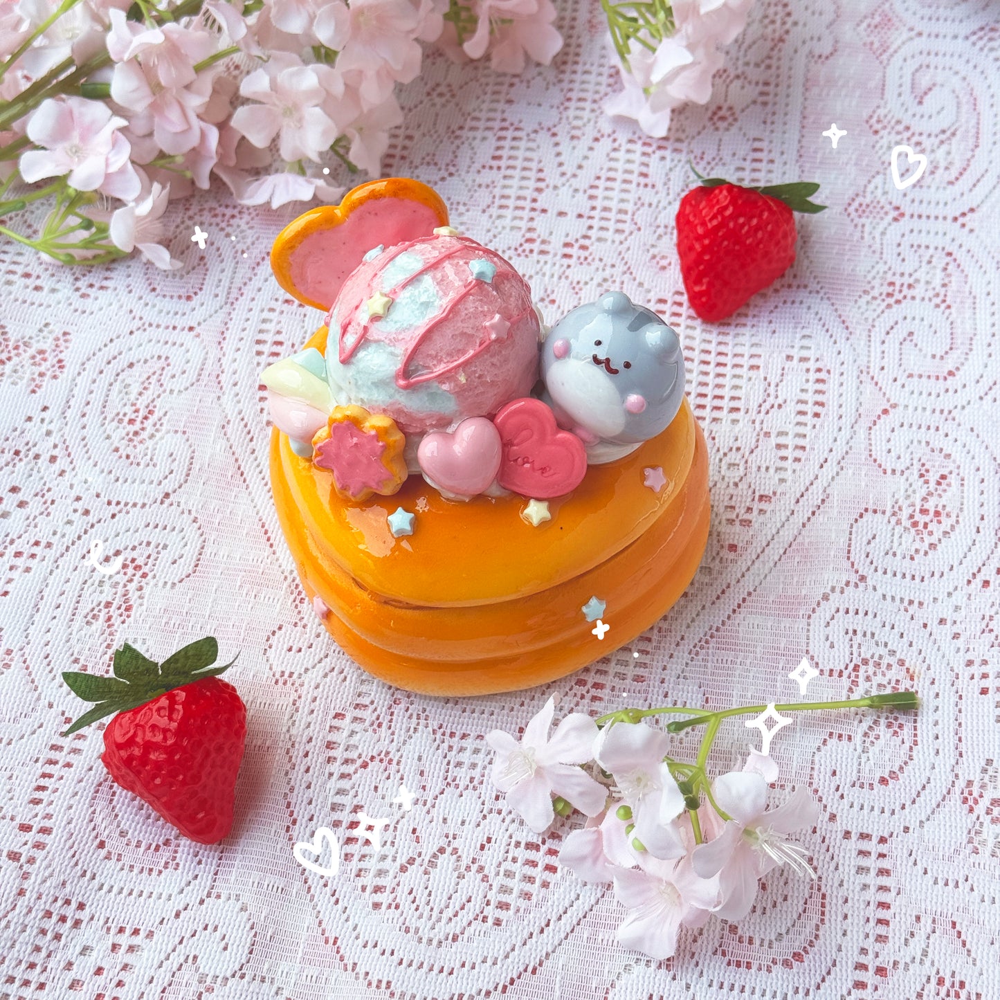 Pancake Ice Cream Trinket Boxes