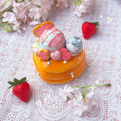 Pancake Ice Cream Trinket Boxes