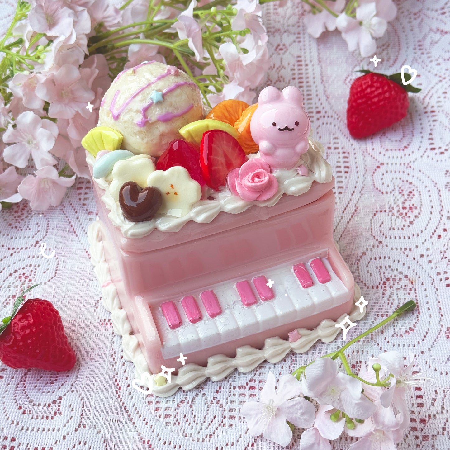Piano Cake Trinket Boxes