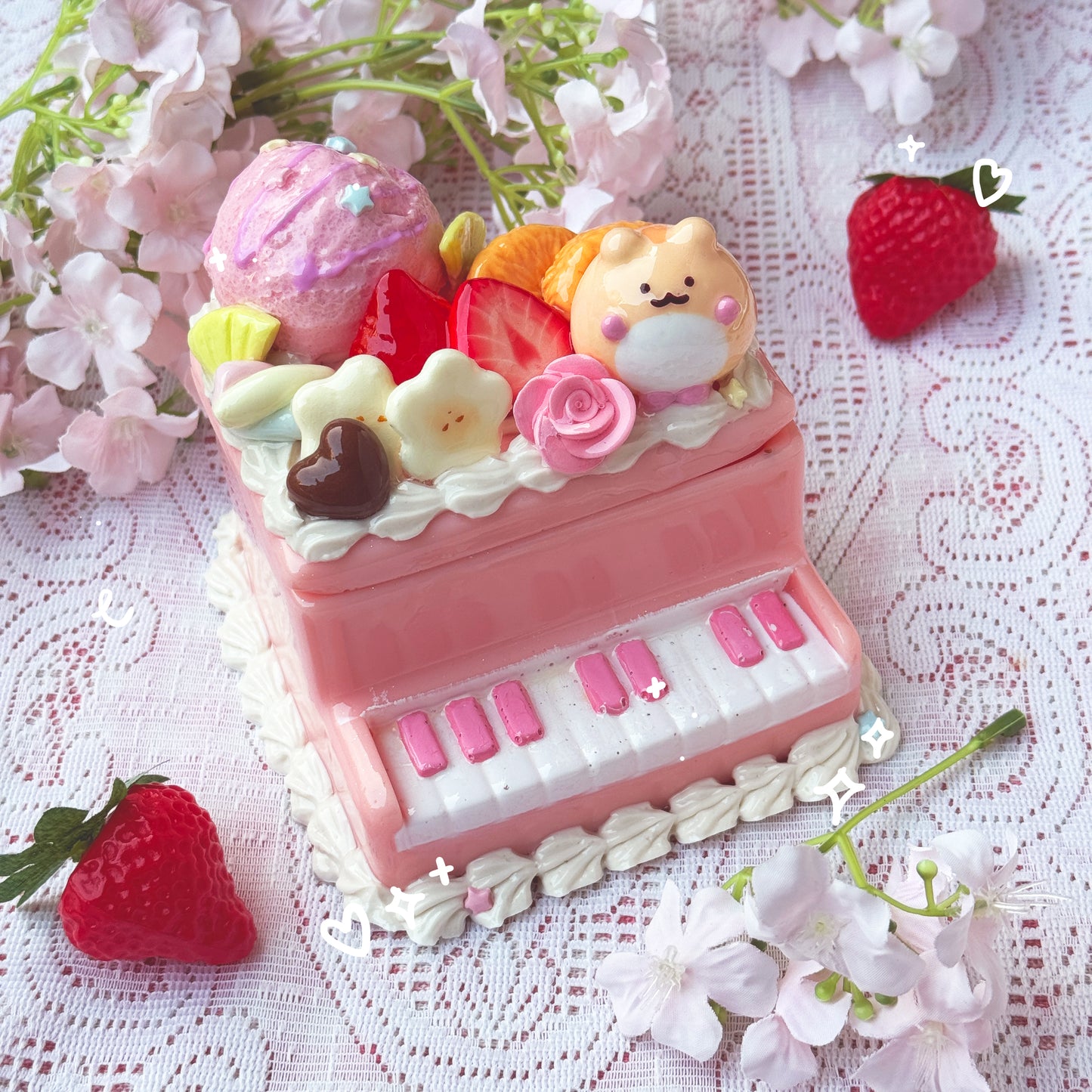 Piano Cake Trinket Boxes