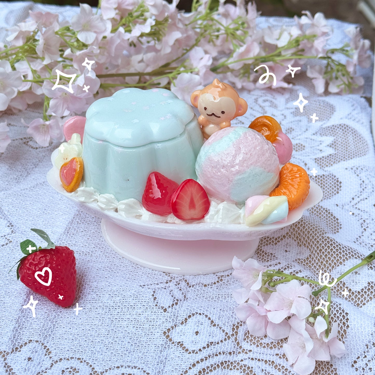 Large Pudding Parfait Trinket Boxes