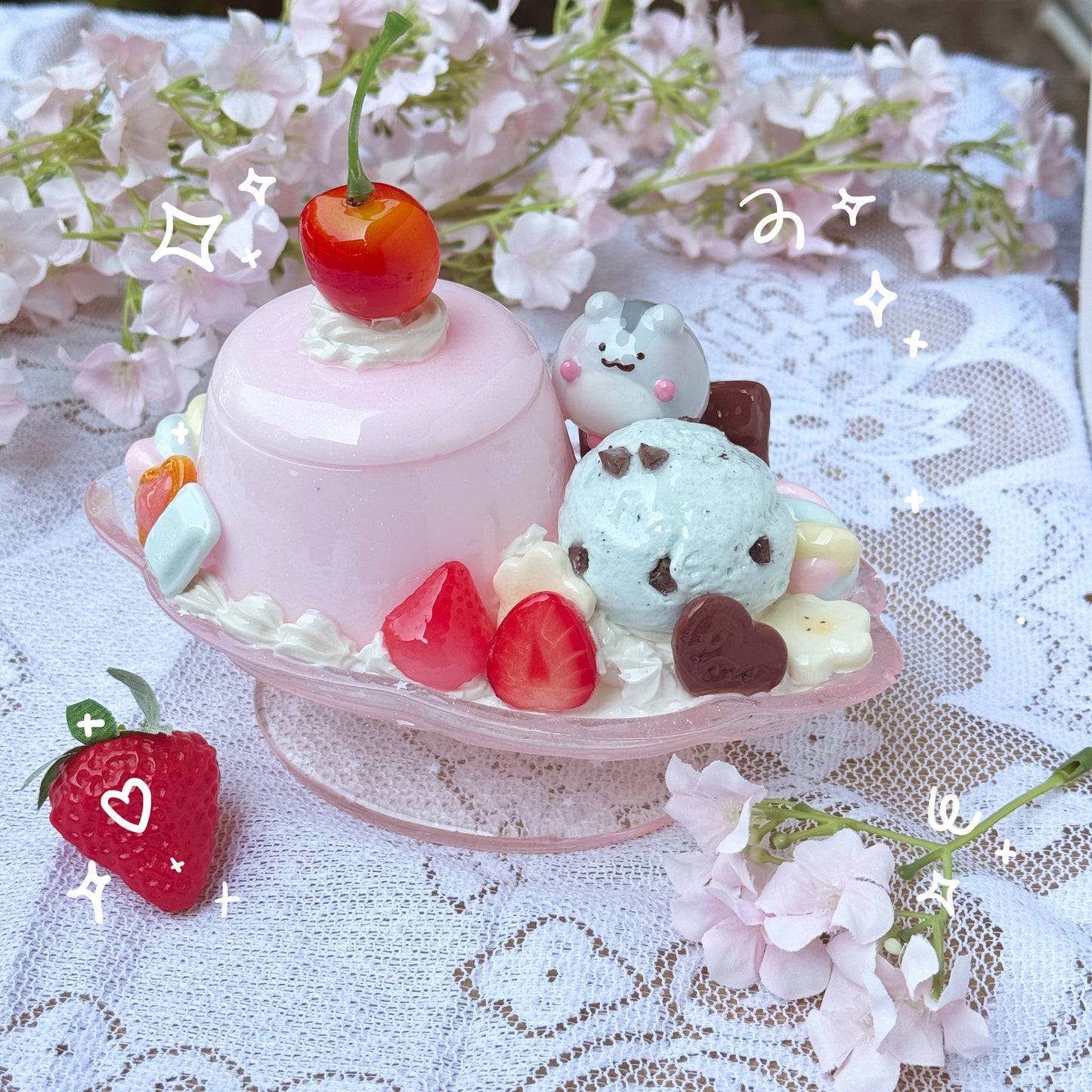Large Pudding Parfait Trinket Boxes