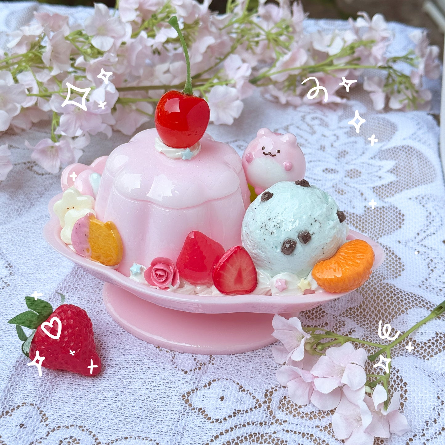 Large Pudding Parfait Trinket Boxes