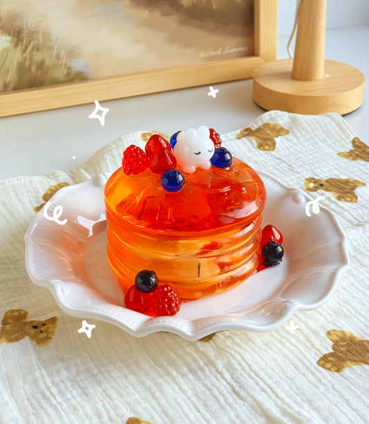 Glass Pancake Trinket Box