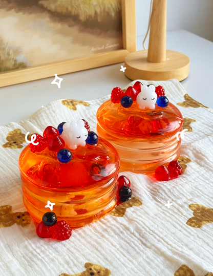 Glass Pancake Trinket Box