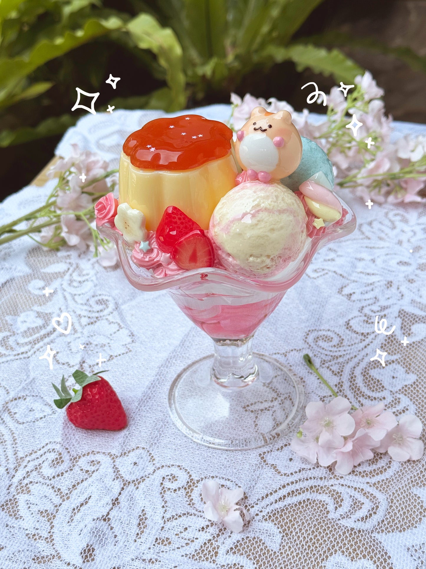 Life-Sized Pudding Parfait Trinket Boxes