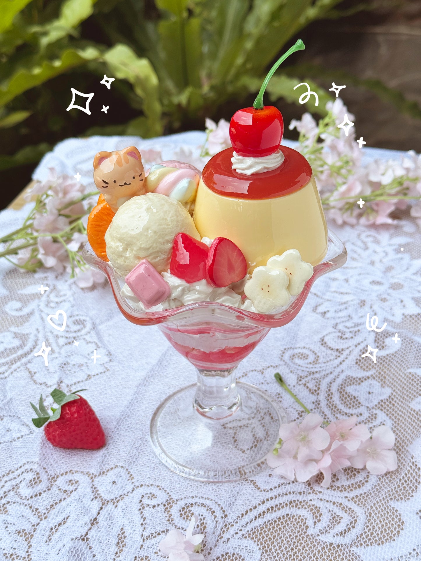 Life-Sized Pudding Parfait Trinket Boxes