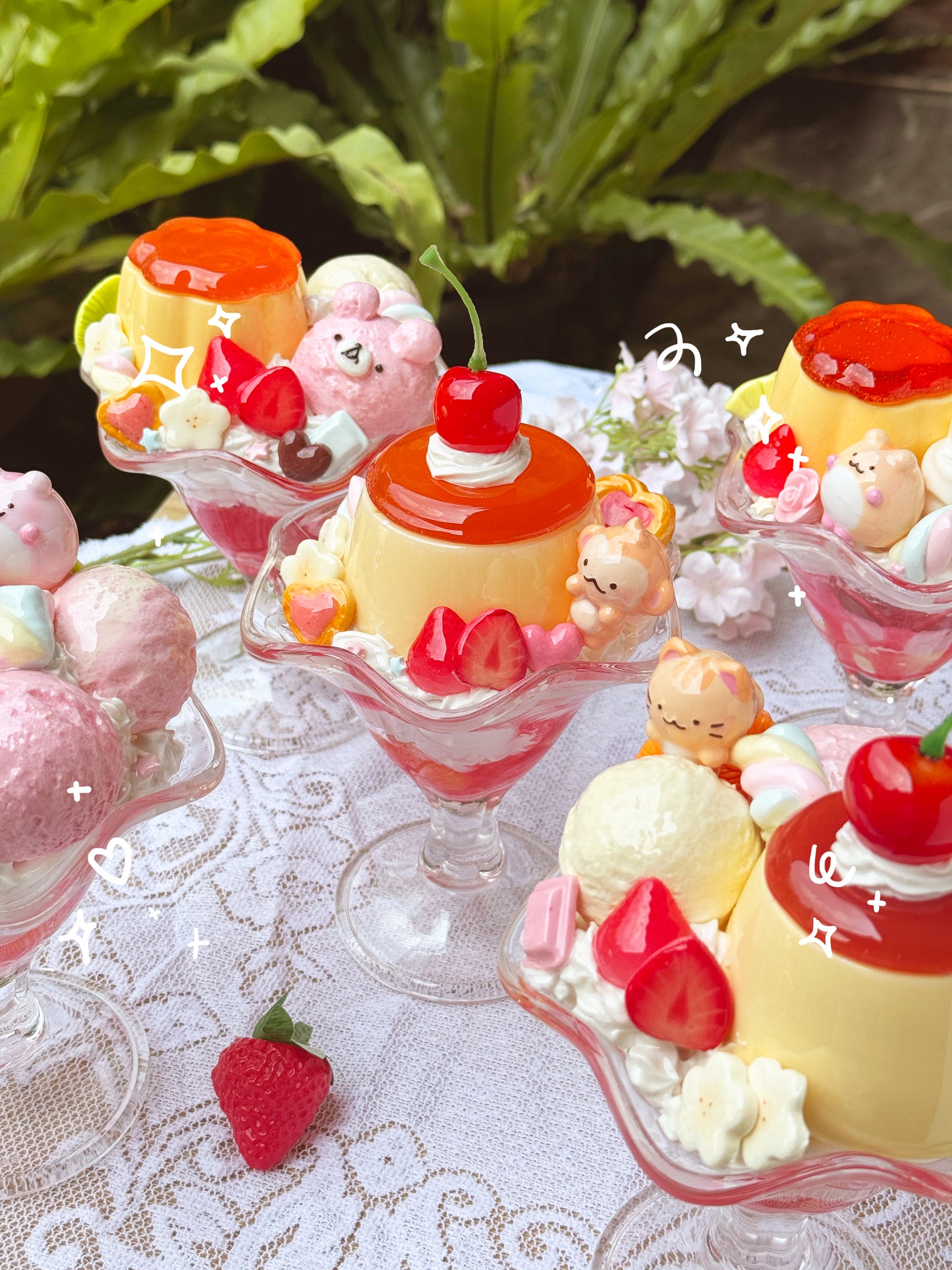Life-Sized Pudding Parfait Trinket Boxes