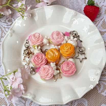 Rose Cookie Keychains