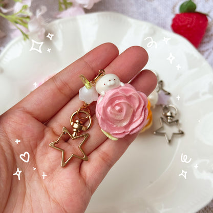 Rose Cookie Keychains