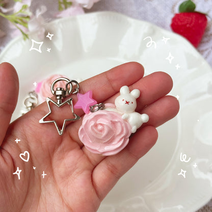Rose Cookie Keychains
