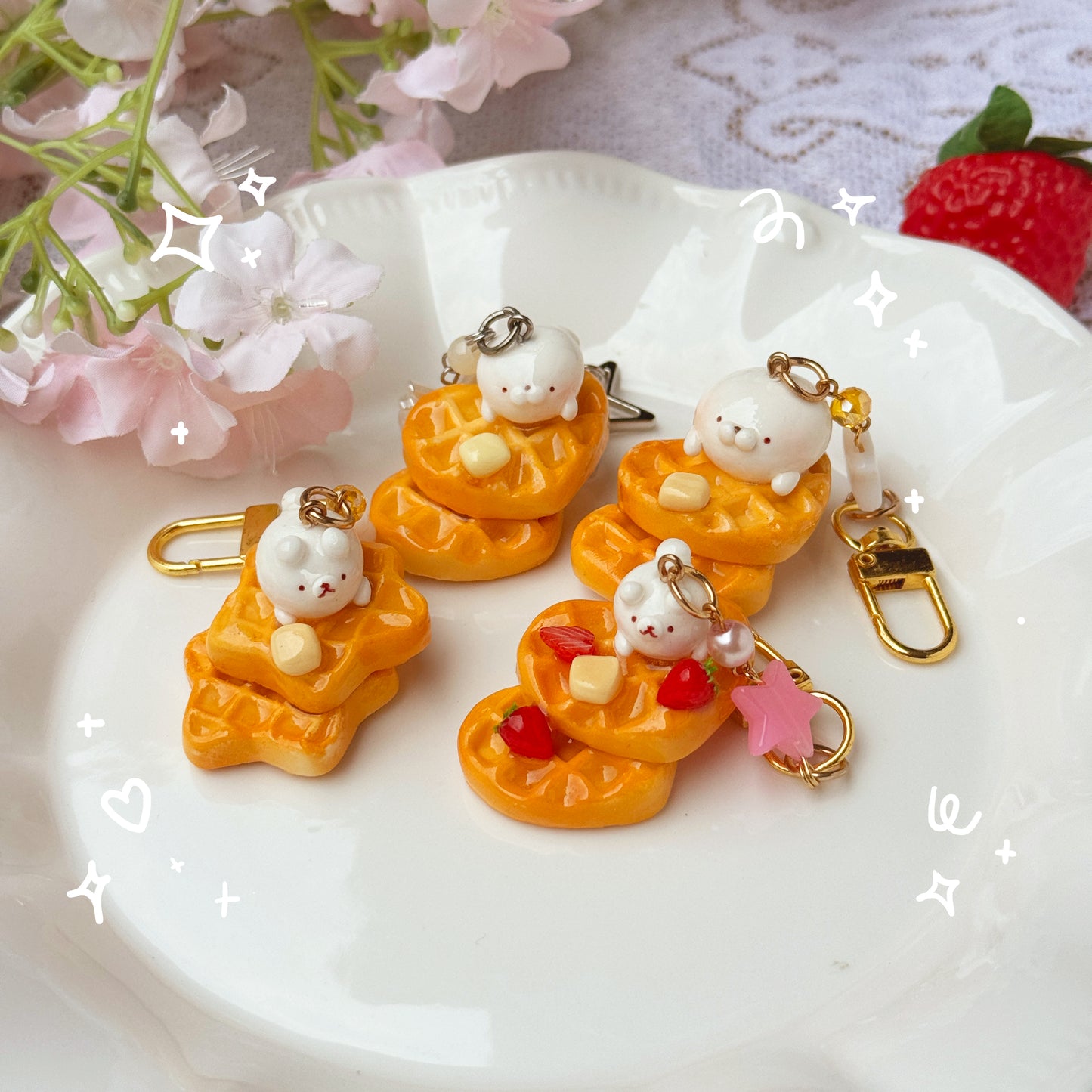 Waffle Keychains