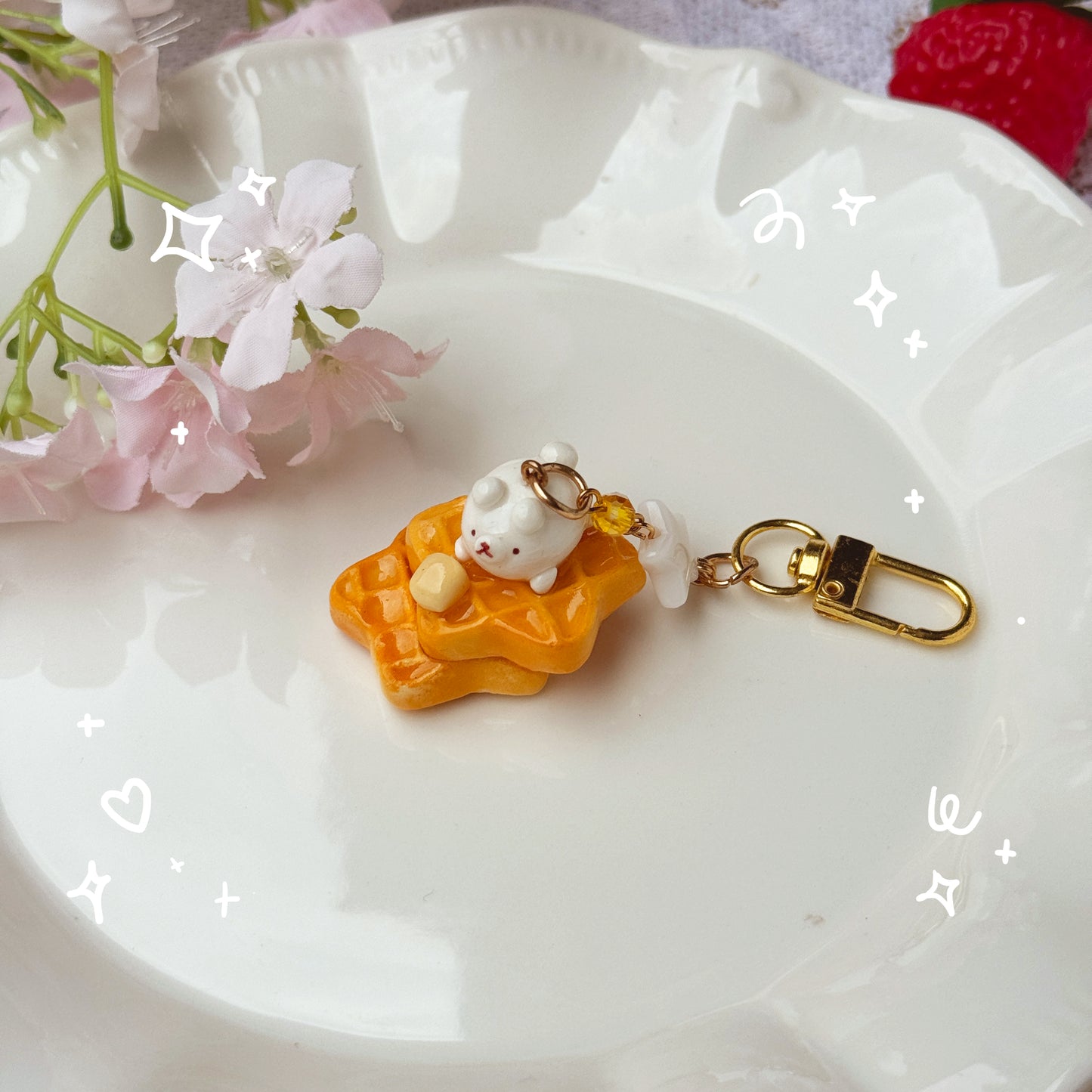 Waffle Keychains