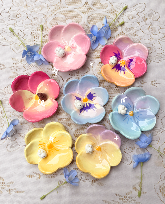 Flower Trinket Plates