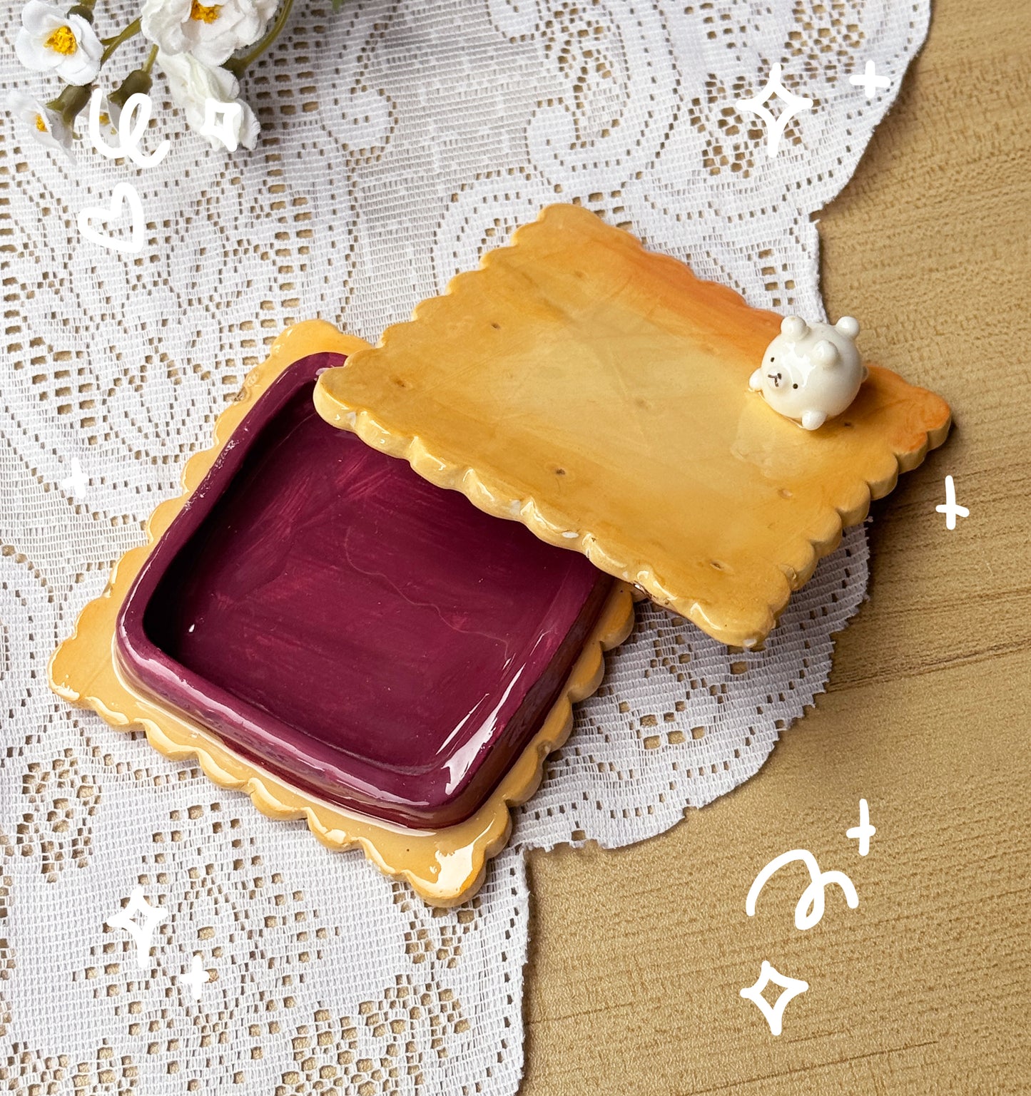 Biscuit Trinket Containers