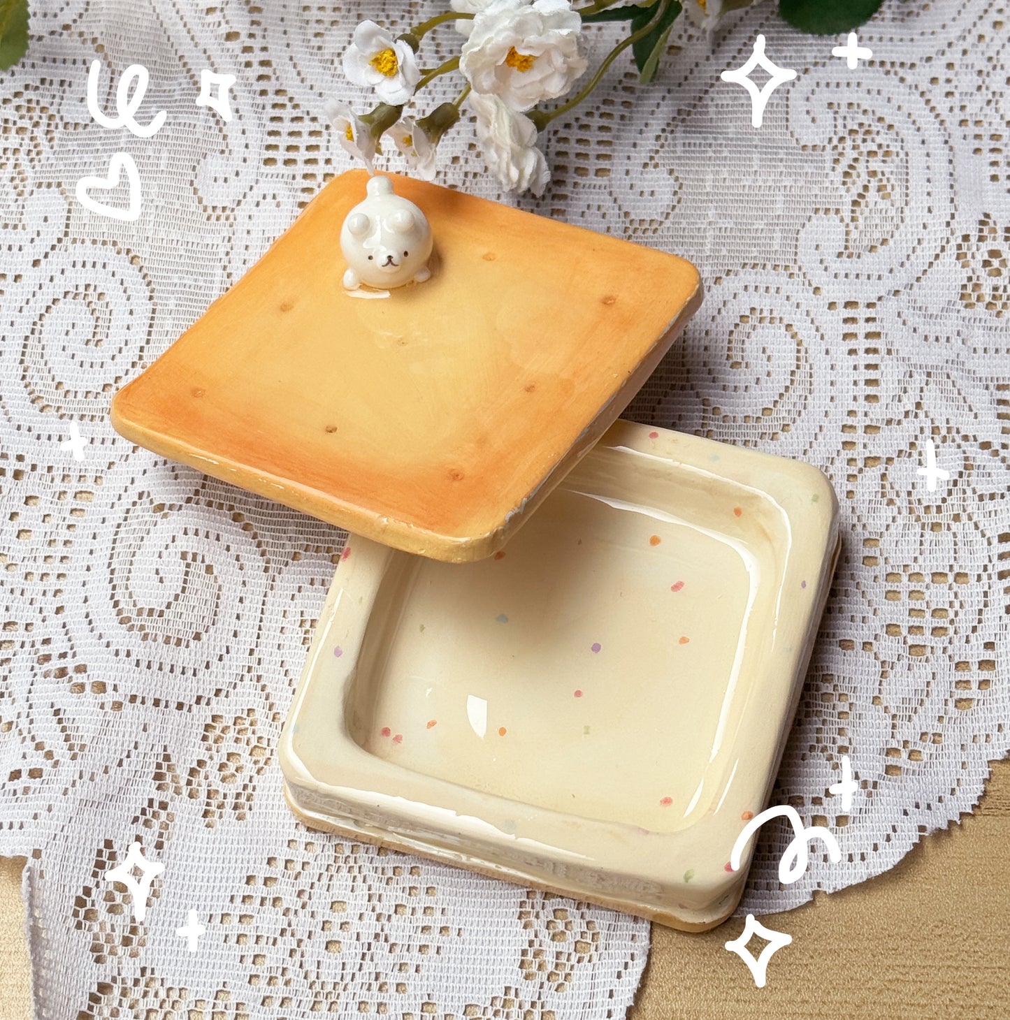 Biscuit Trinket Containers