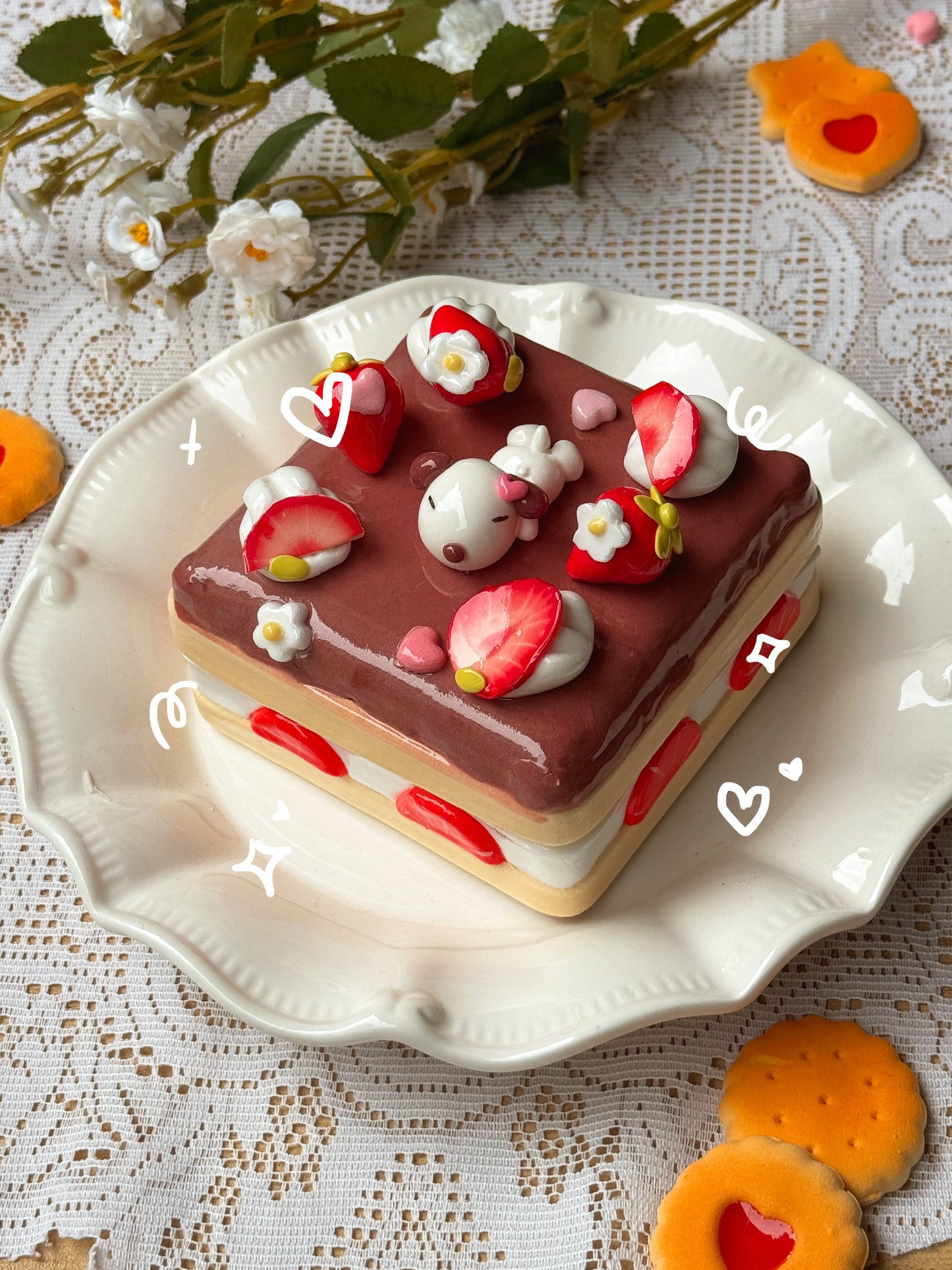 Choco Strawberry Shortcake Jewelry Boxes