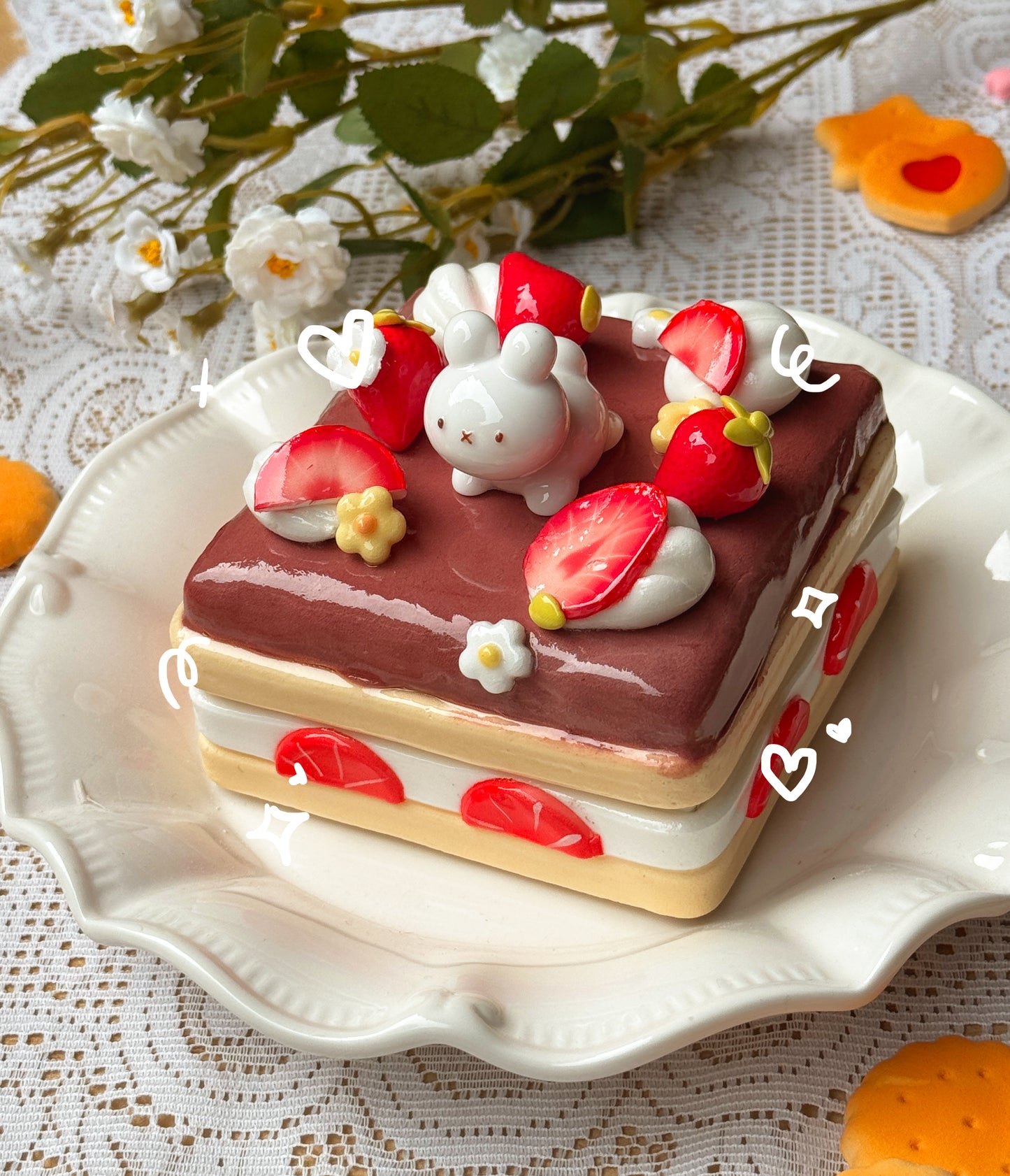 Choco Strawberry Shortcake Jewelry Boxes