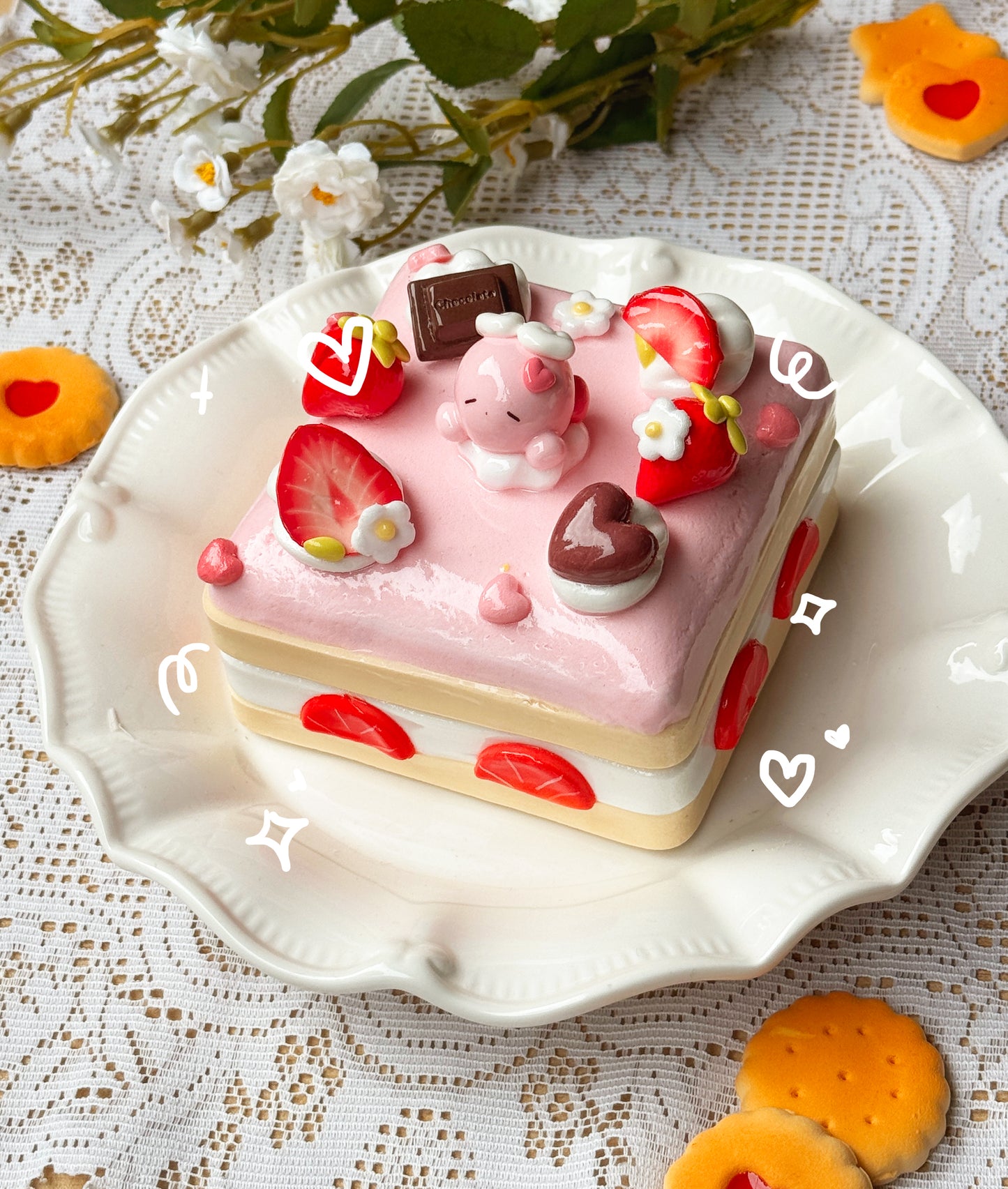 Pink Strawberry Shortcake Jewelry Boxes