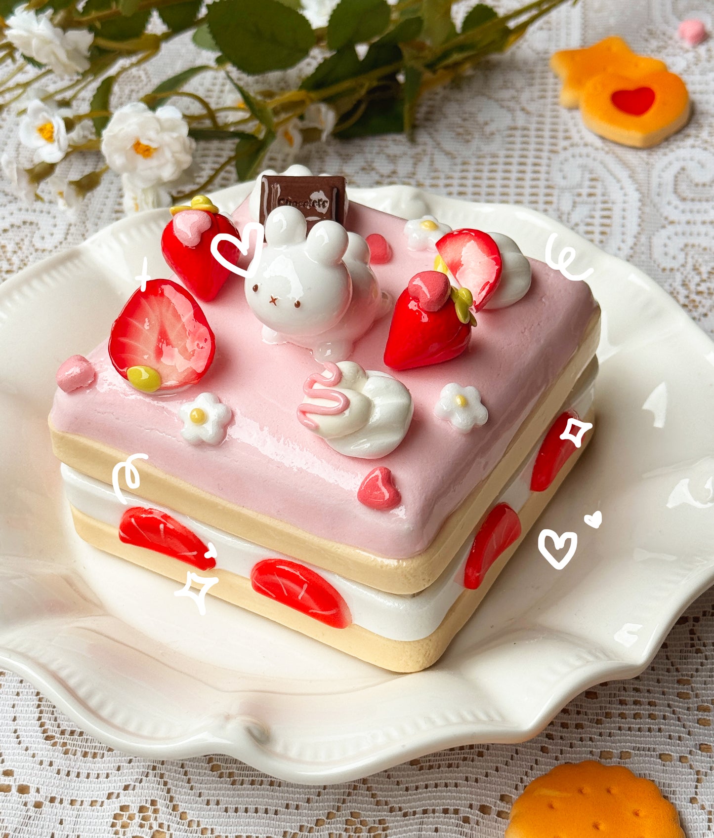 Pink Strawberry Shortcake Jewelry Boxes