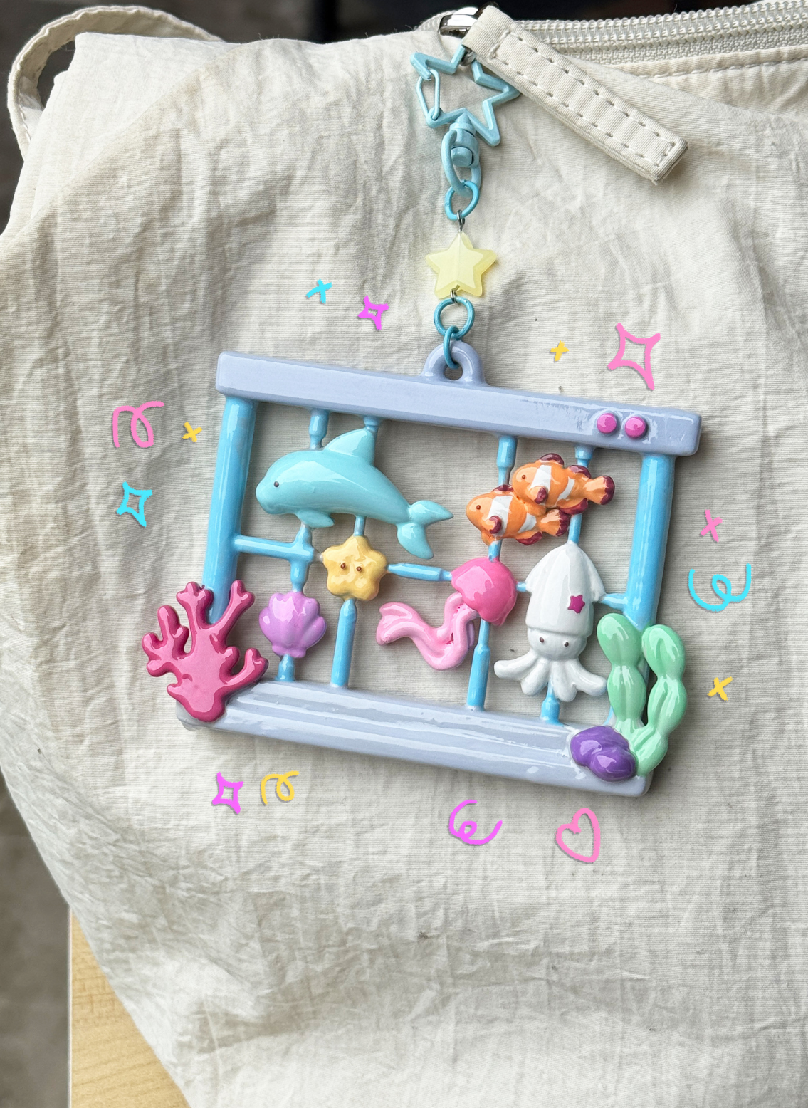 Aquarium Gunpla Keychain