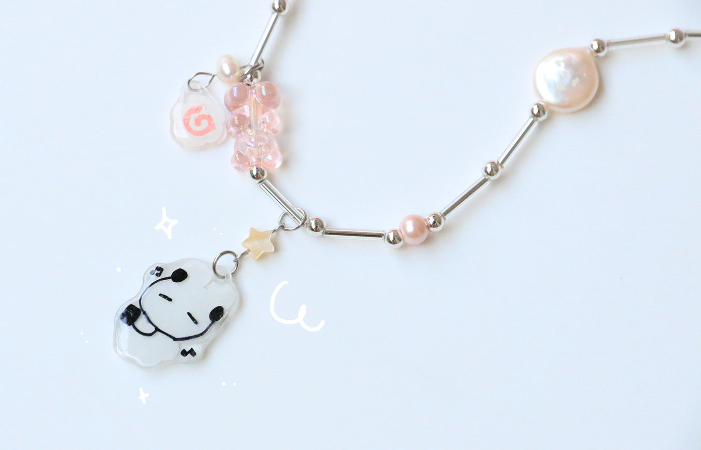 Shrink Plastic Bunny Necklace