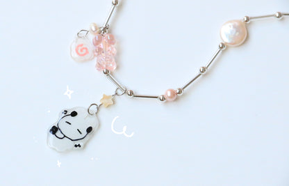 Shrink Plastic Bunny Necklace