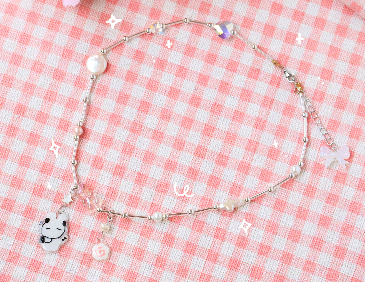 Shrink Plastic Bunny Necklace