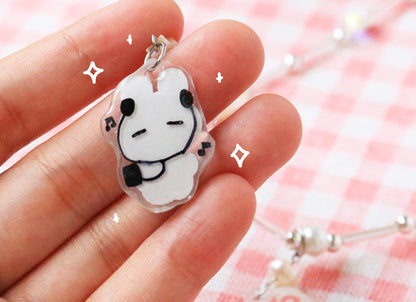 Shrink Plastic Bunny Necklace