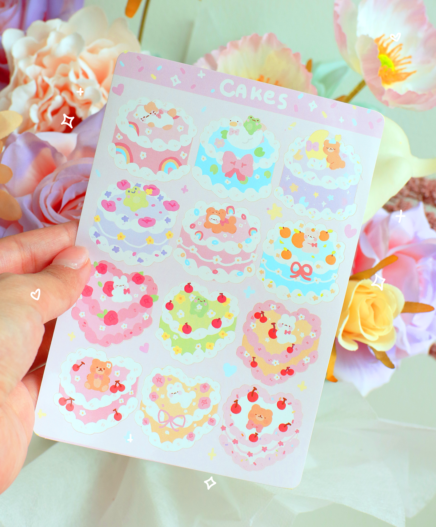 Cakes Sticker Set