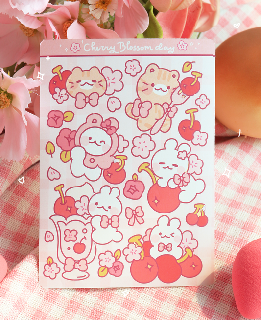 Cherry Blossom Day Sticker Set