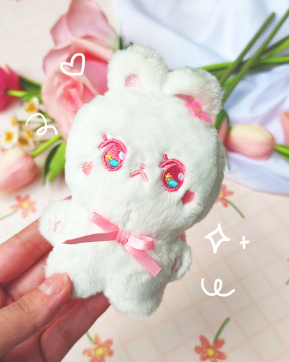 Decorated Cotton and Candy Plushie Keychain