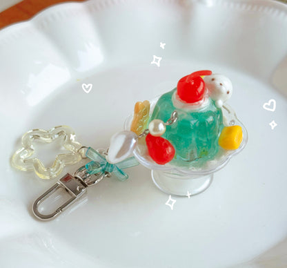 Caramel Pudding Keychains