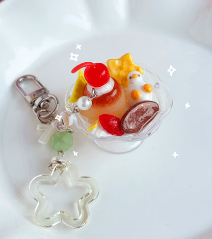 Caramel Pudding Keychains