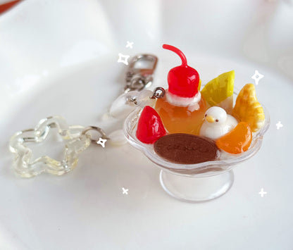 Caramel Pudding Keychains