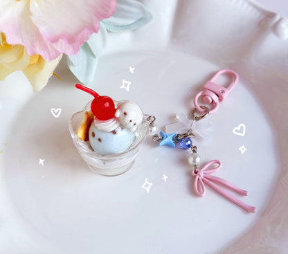 Pastel Ice Cream Keychains