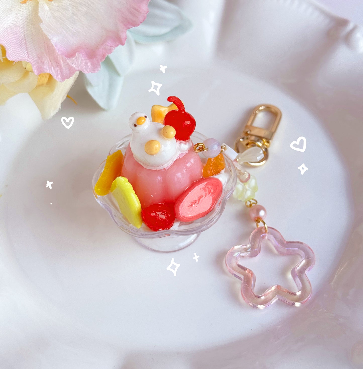 Pastel Ice Cream Keychains