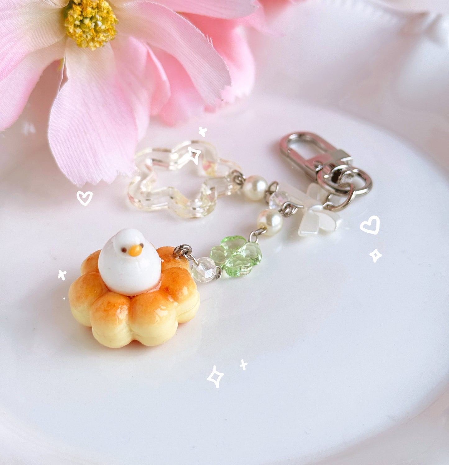 Donut Duck keychains